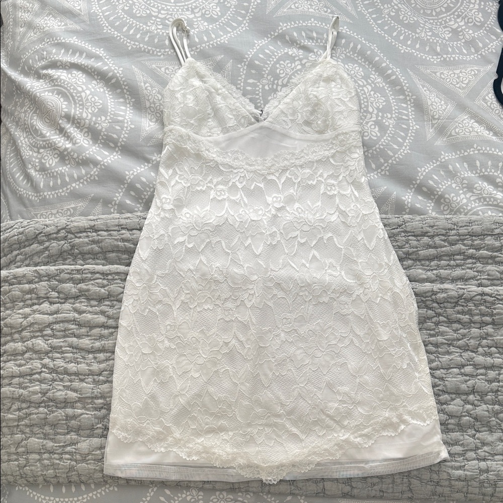 Princess Polly White Lace Slip